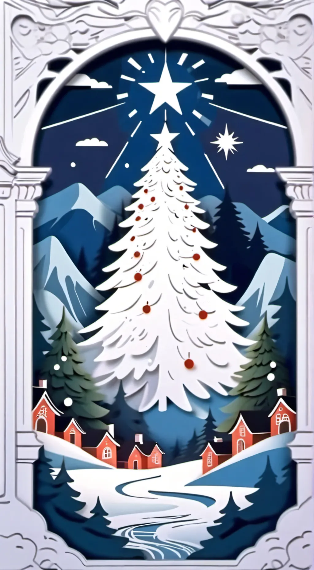 ai character: KNY CHRISTMAS  background