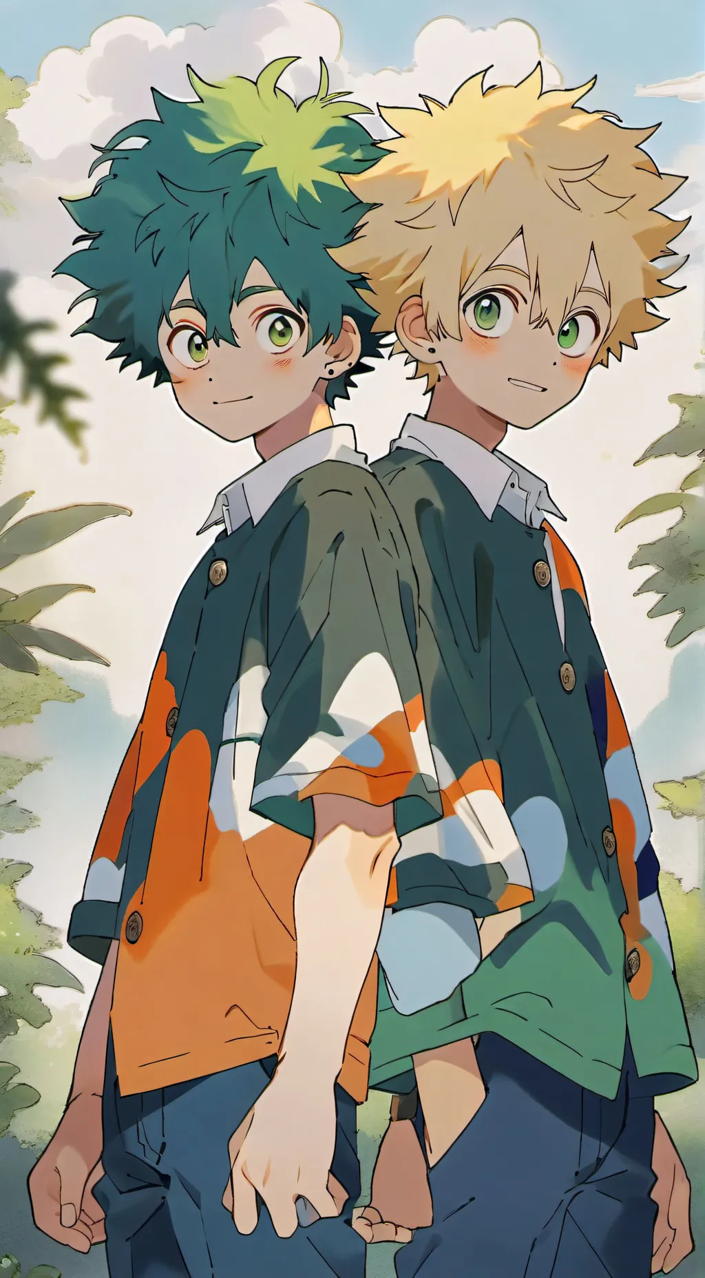 ai character: Bakudeku background