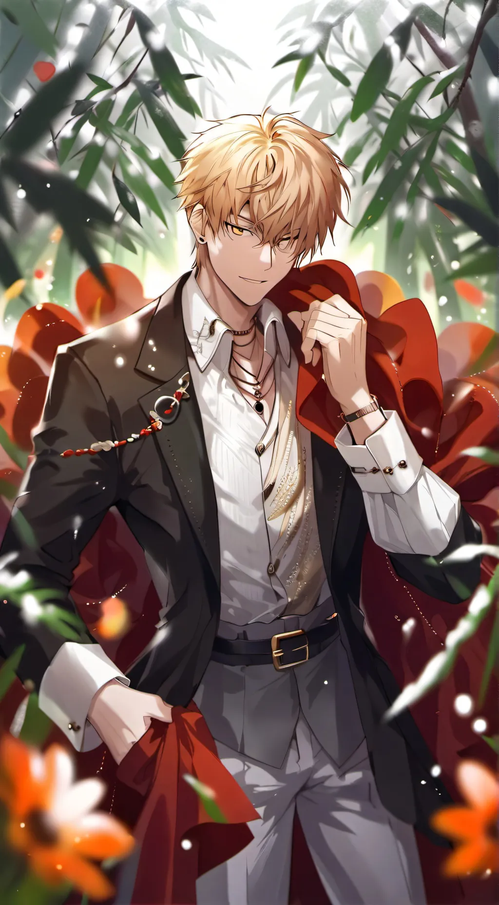 ai character: katsuki bakugo  background