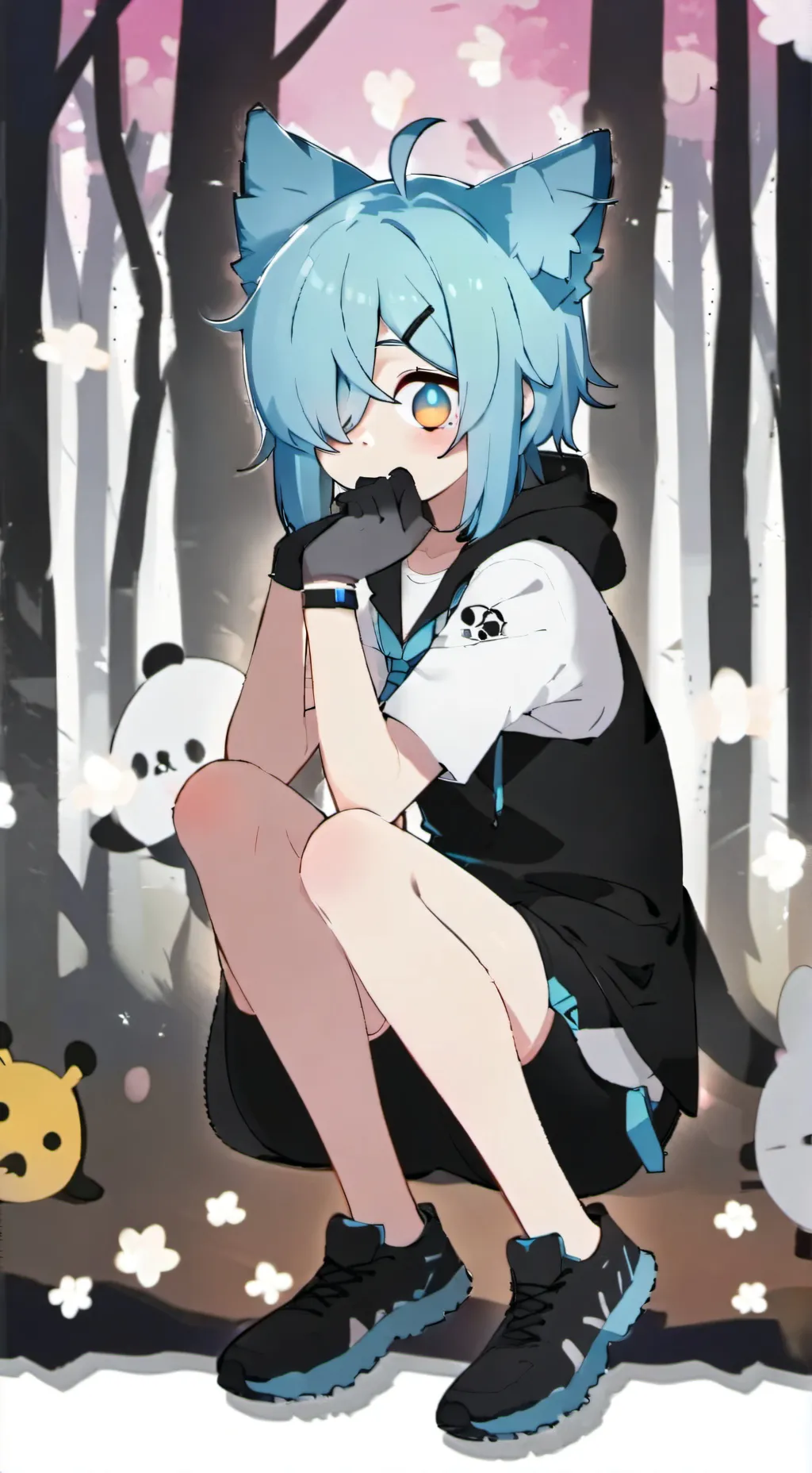 ai character: sky background