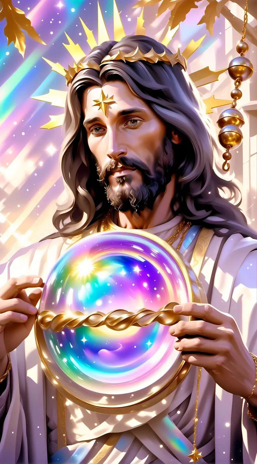 ai character: Jesus Christ background