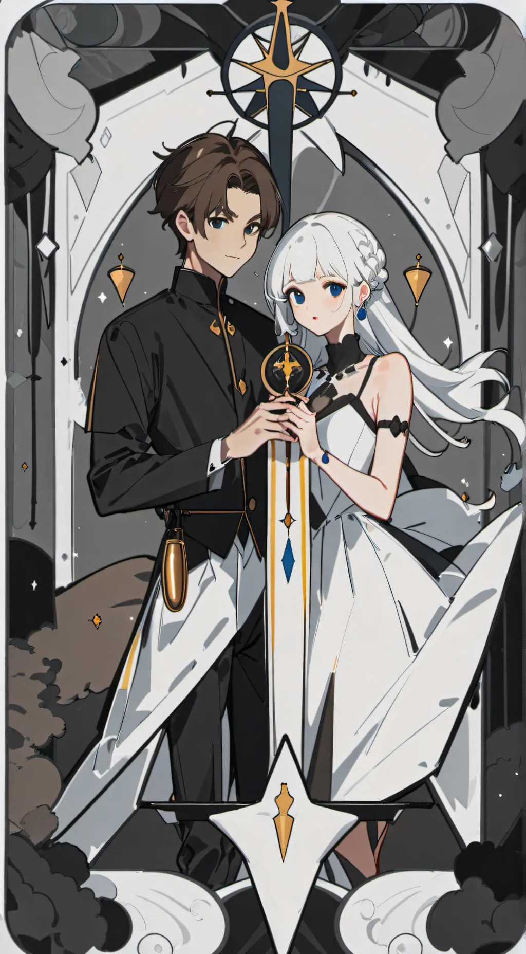 ai character: Adam and lute background