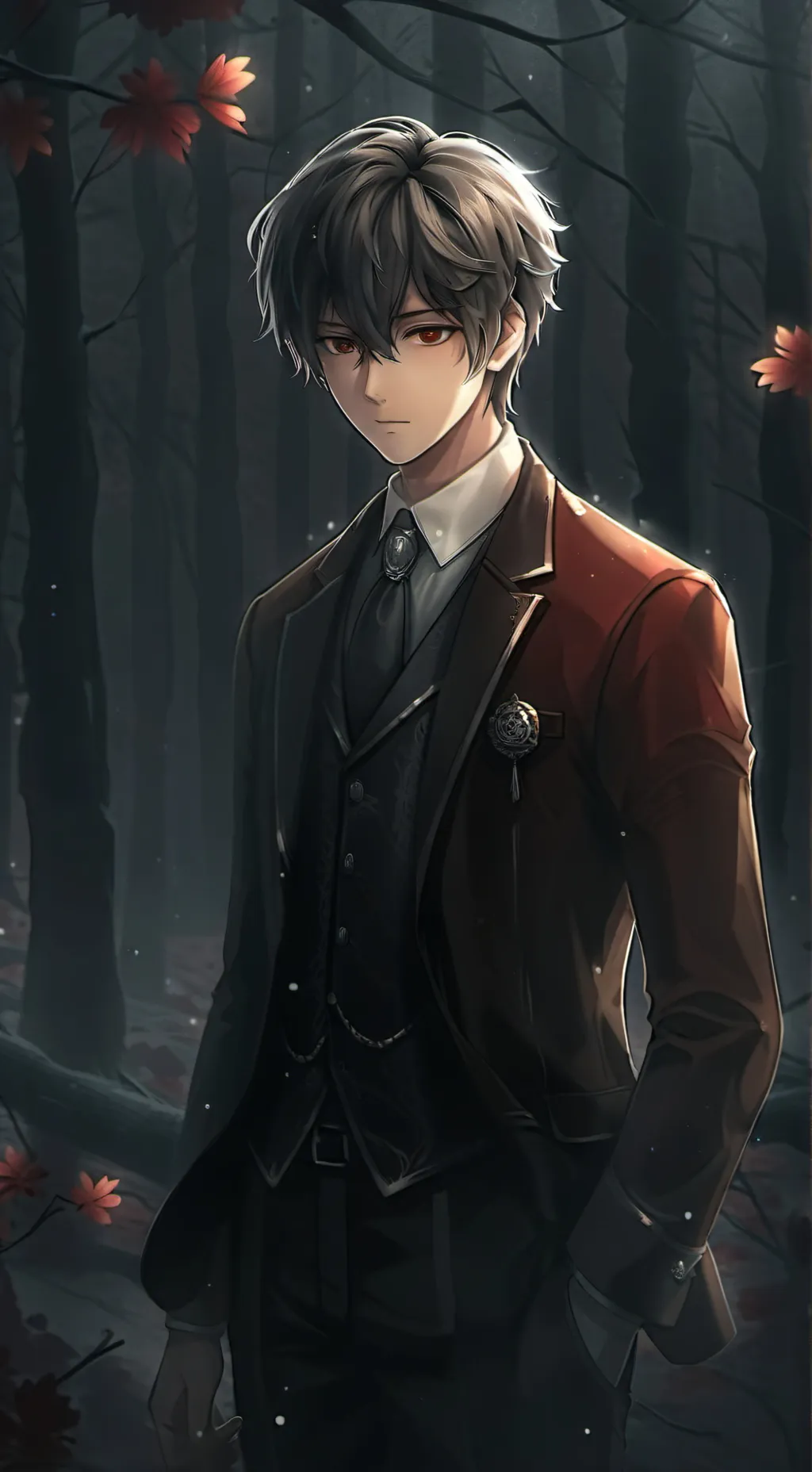 ai character: blacked background