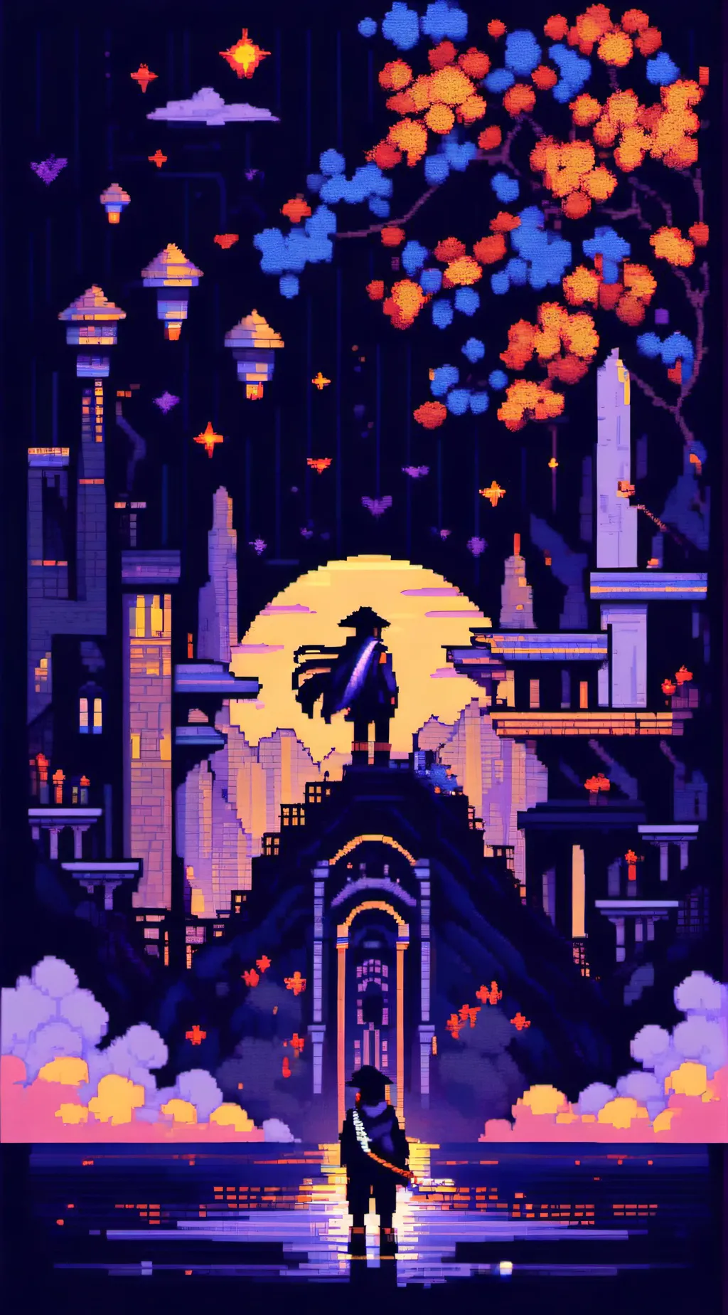 ai character: tanjiro x tomioka  background