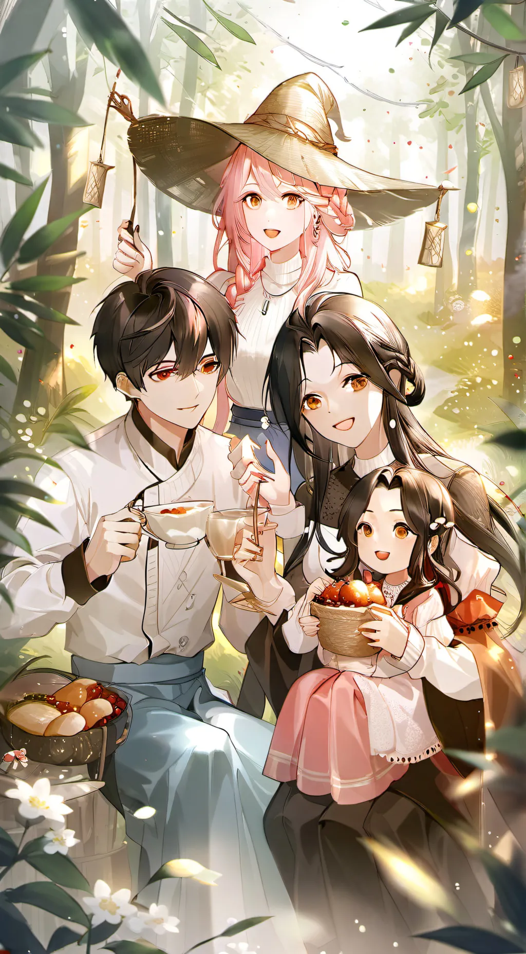 ai character: family trip  background