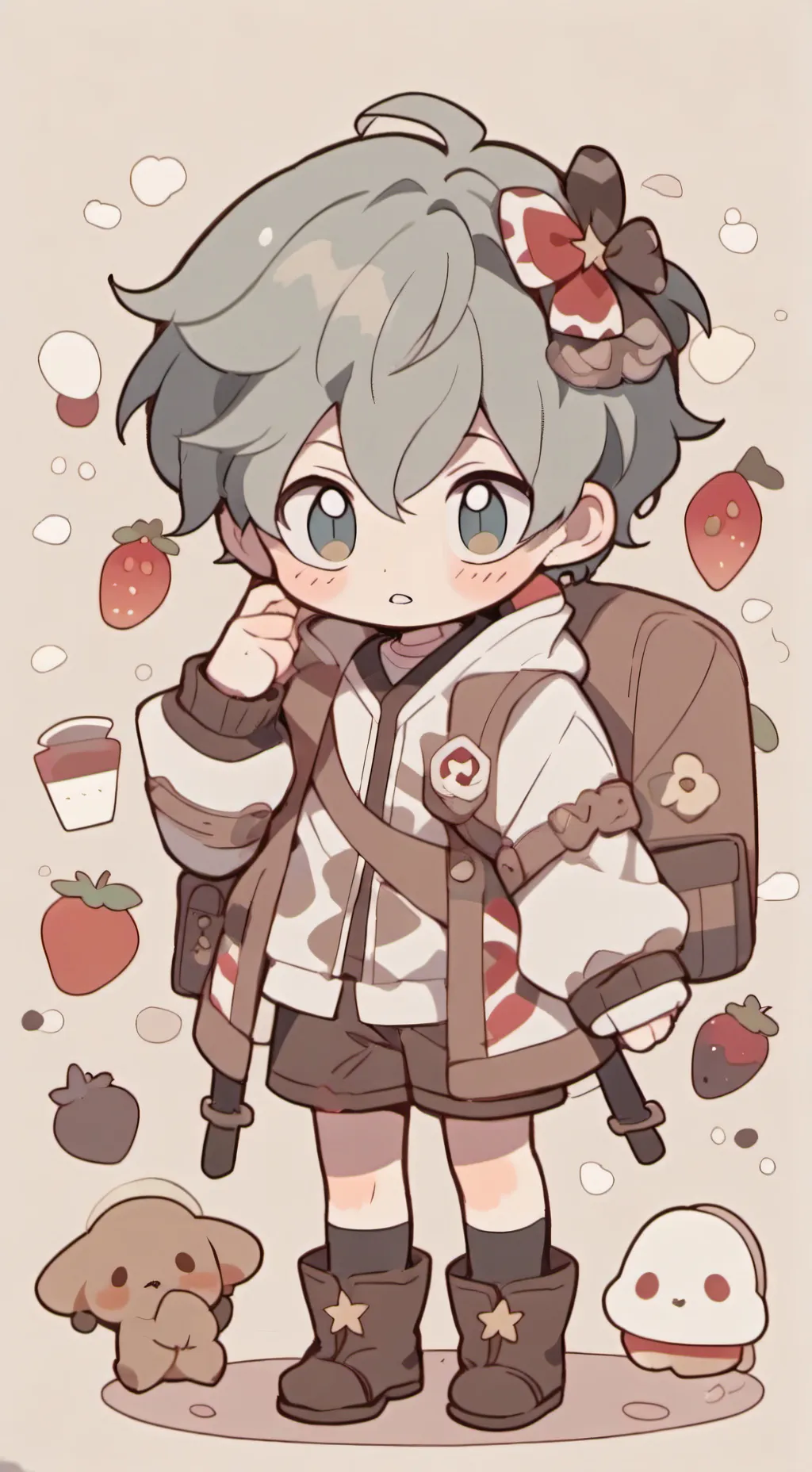 ai character: Deku background