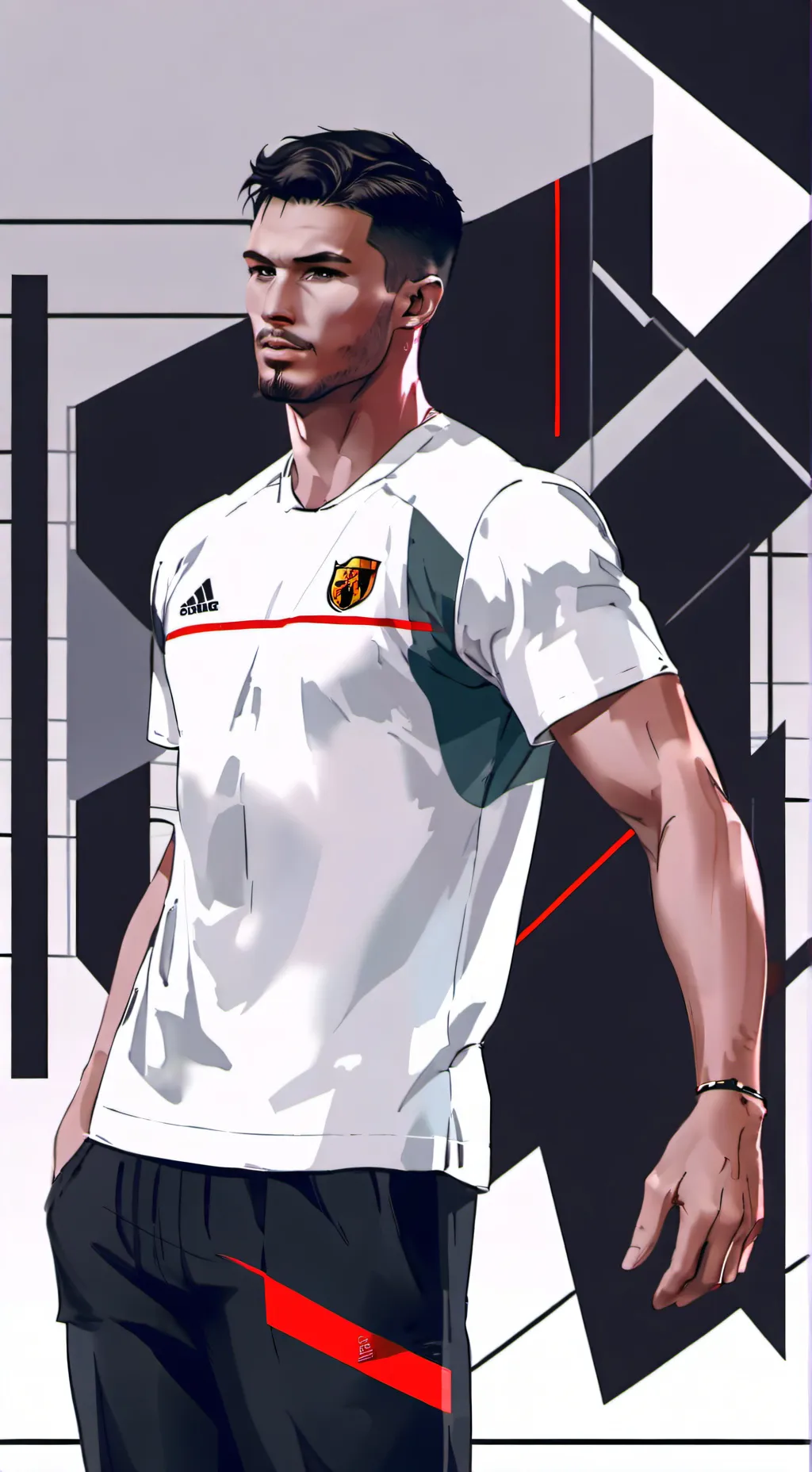 ai character: Suárez  background