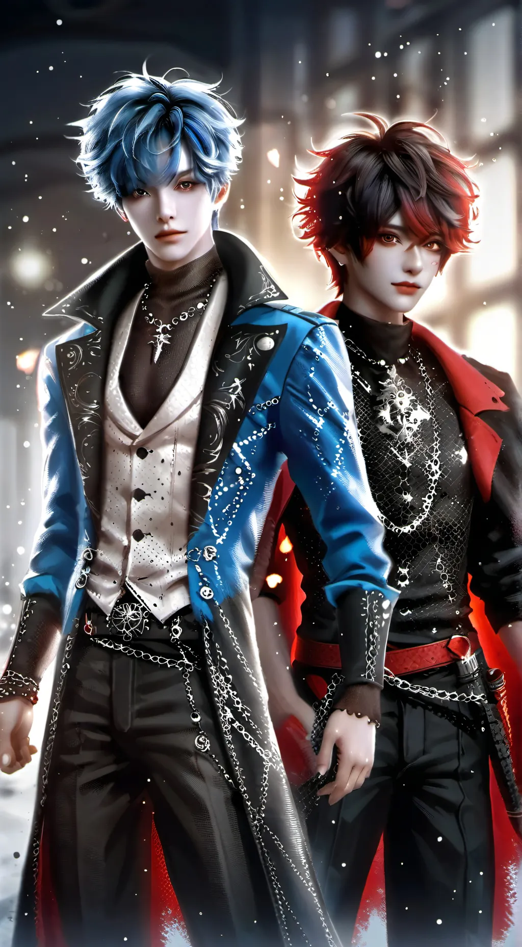 ai character: Noodle and bacha background