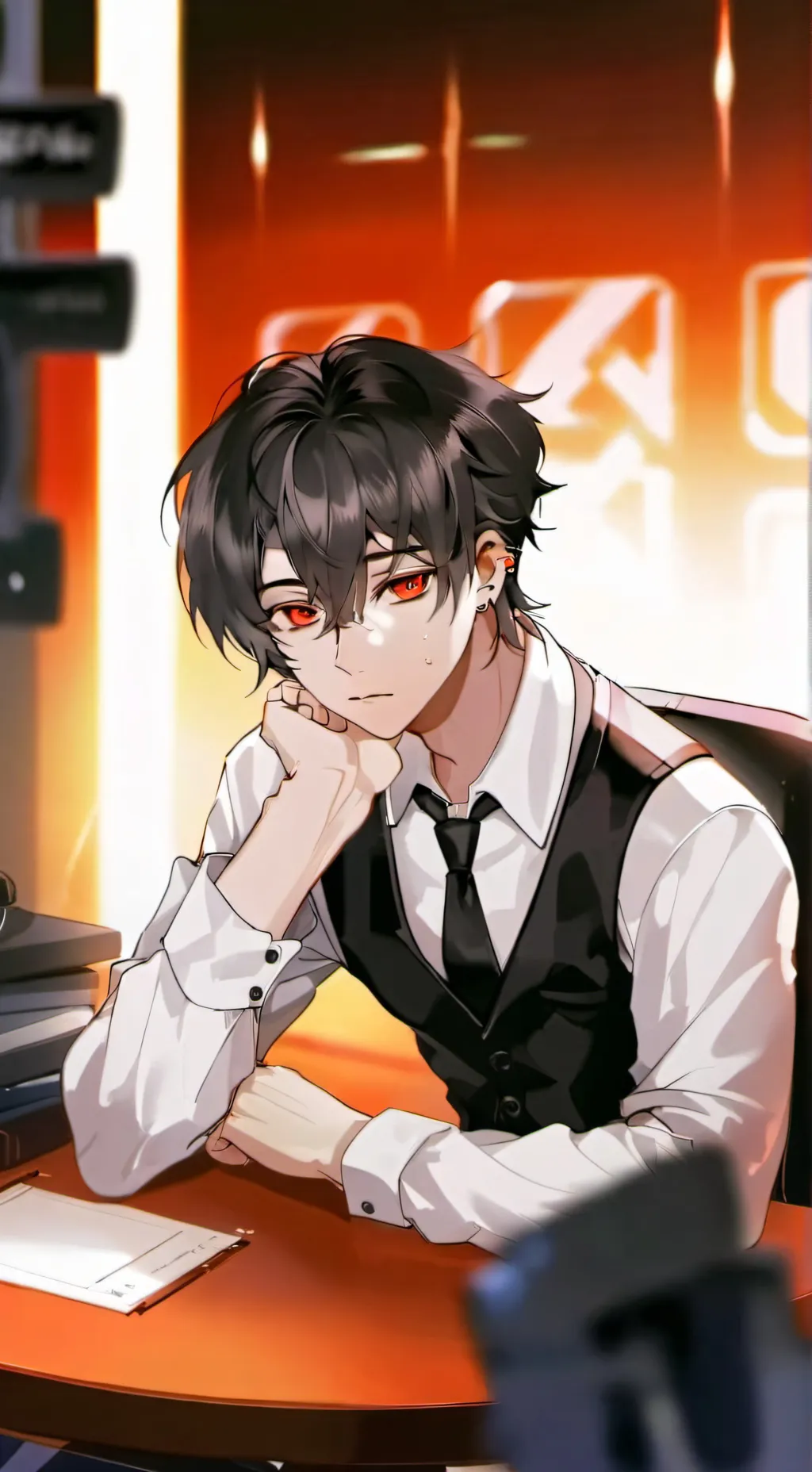 ai character: Nick•Straight ver. background