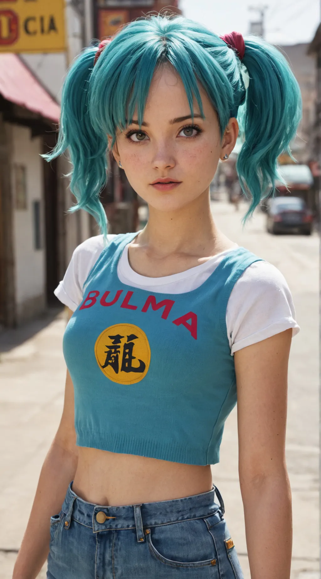 ai character: Bulma background