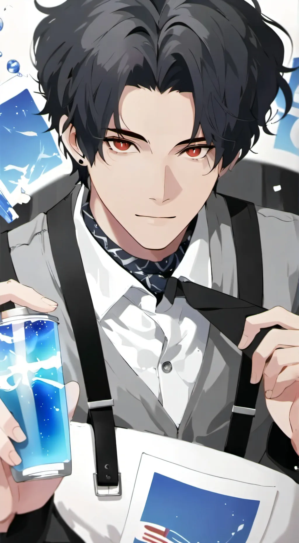 ai character: mha little space  background