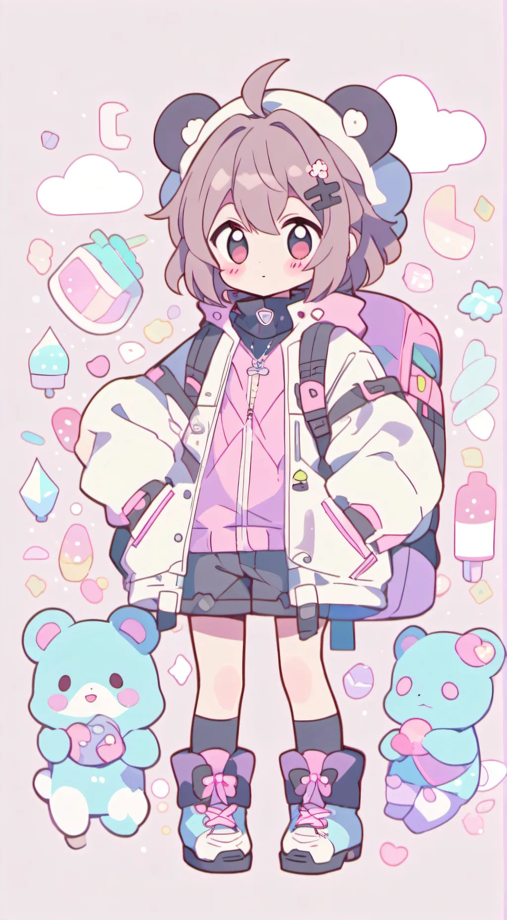 ai character: кира background