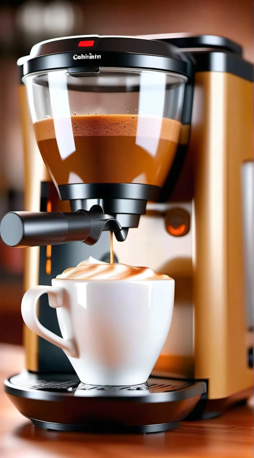 ai character: Coffee maker background