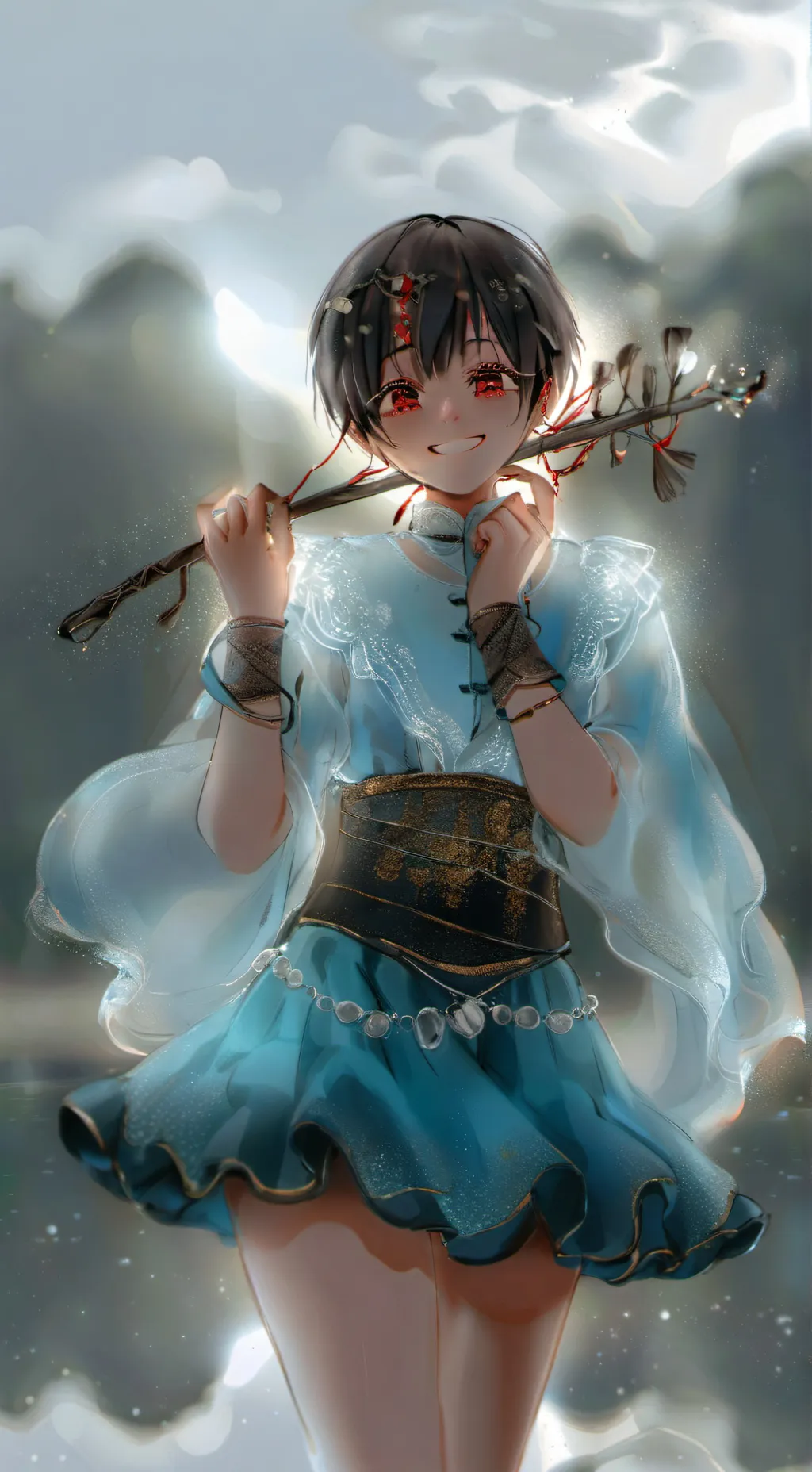 ai character: Thanos 💗 background