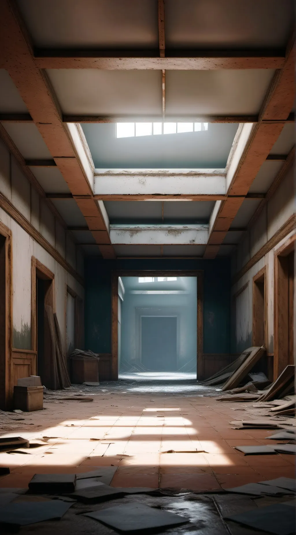 ai character: The Backrooms background