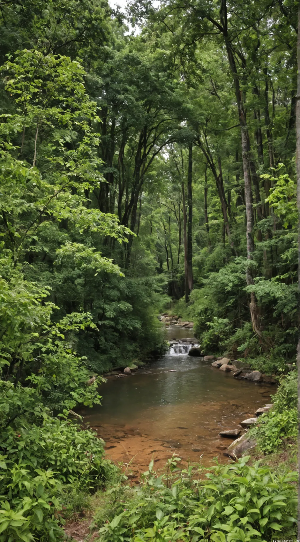 ai character: strange forest background