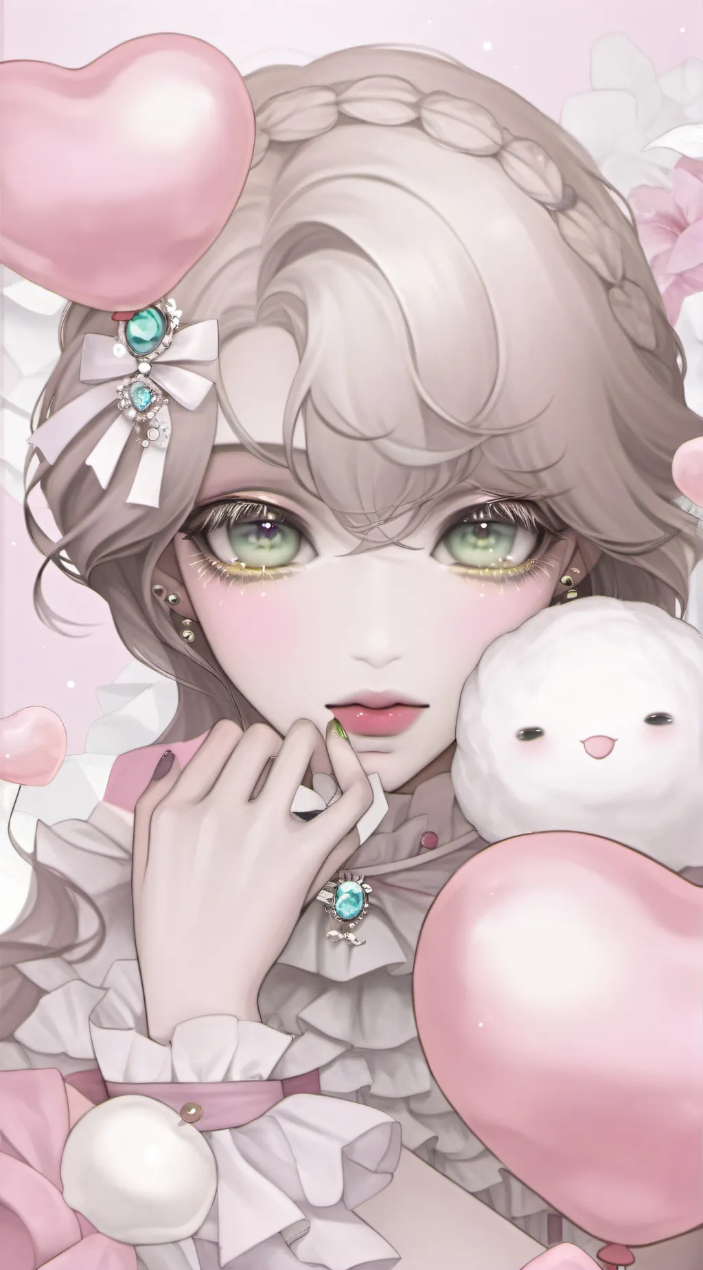 ai character: Fluttershy  background