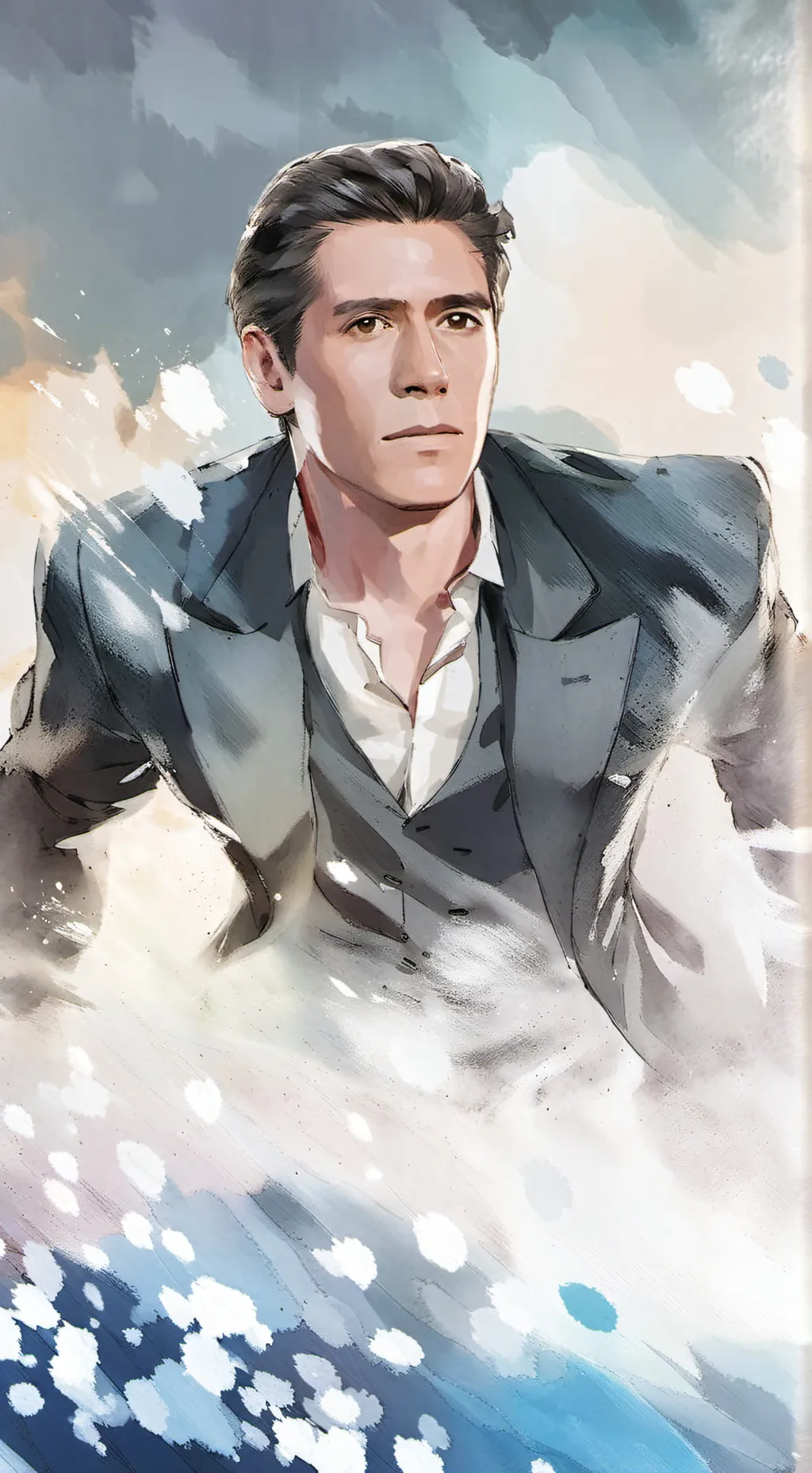 ai character: david muir background