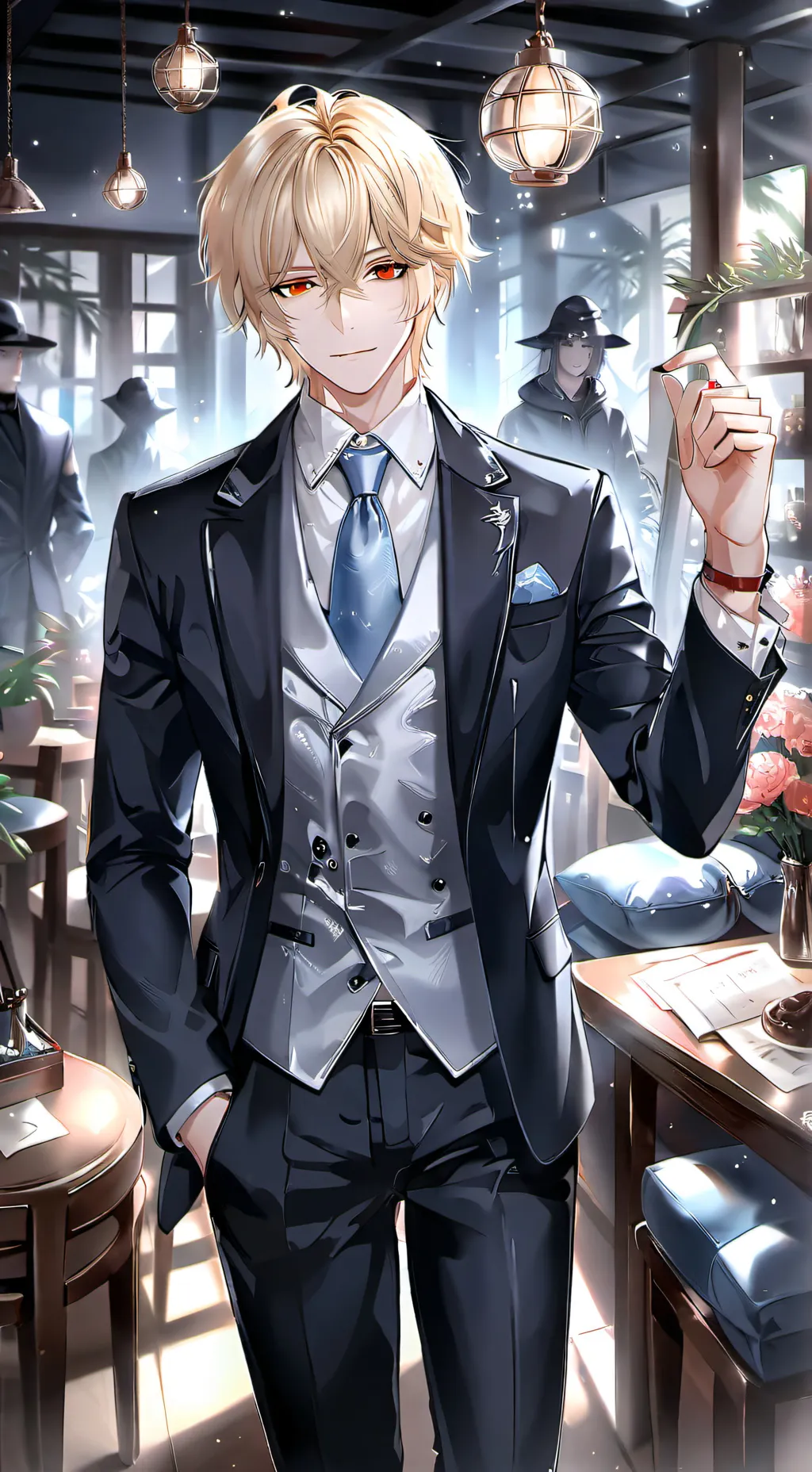 ai character: Maifia boss bakugo background