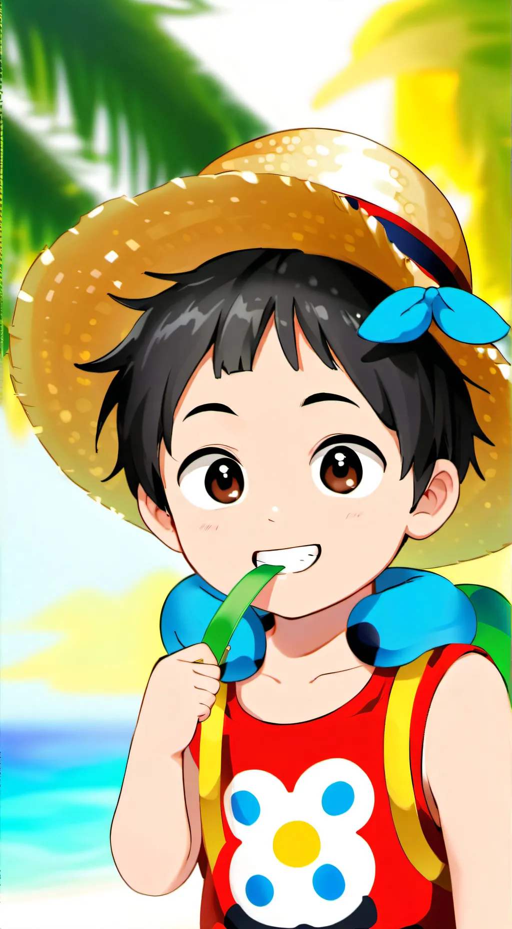 ai character: baby strawhats! background