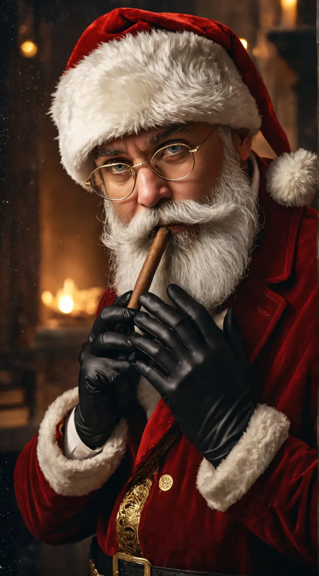 ai character: Santa Claus background