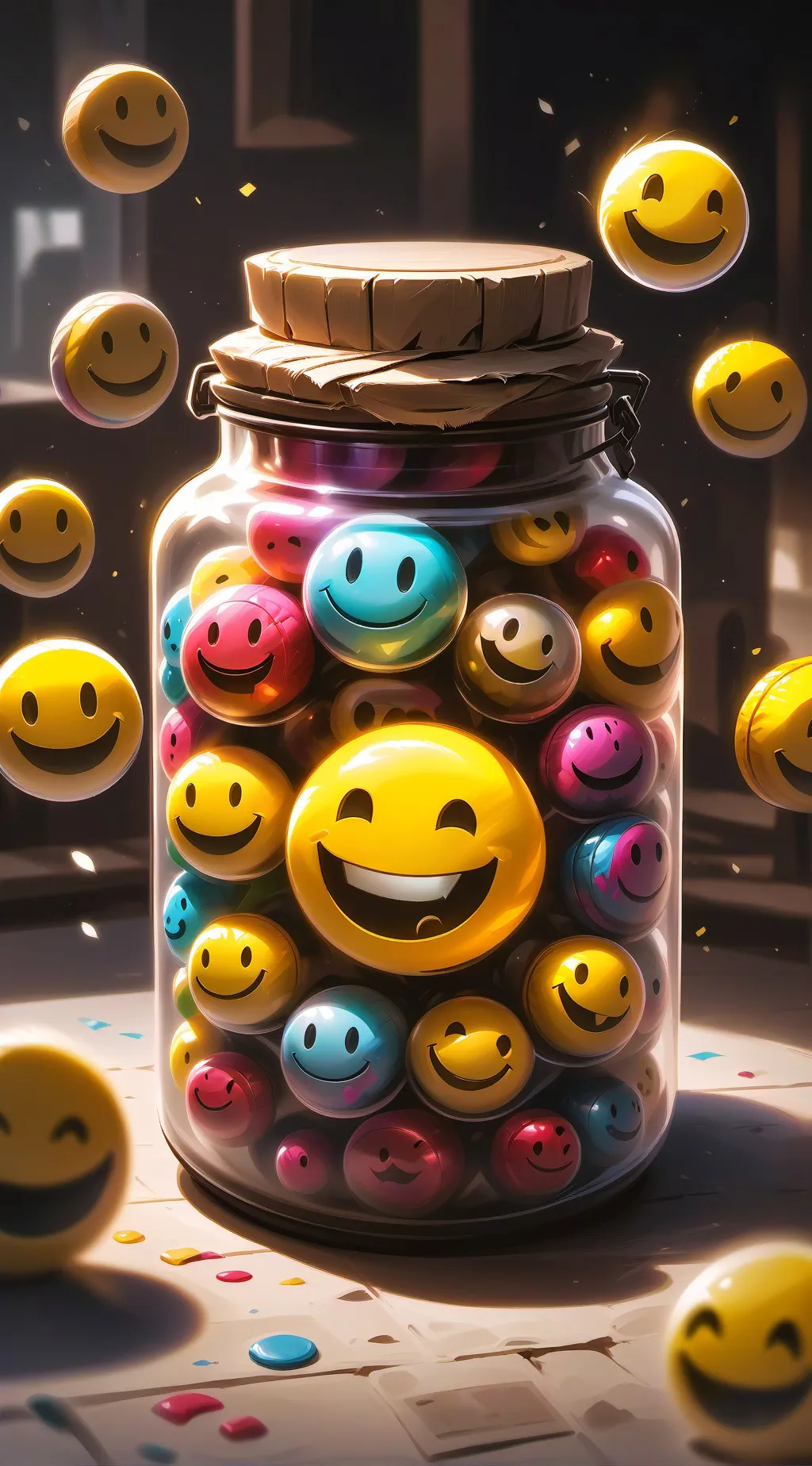 ai character: смайл лоо background