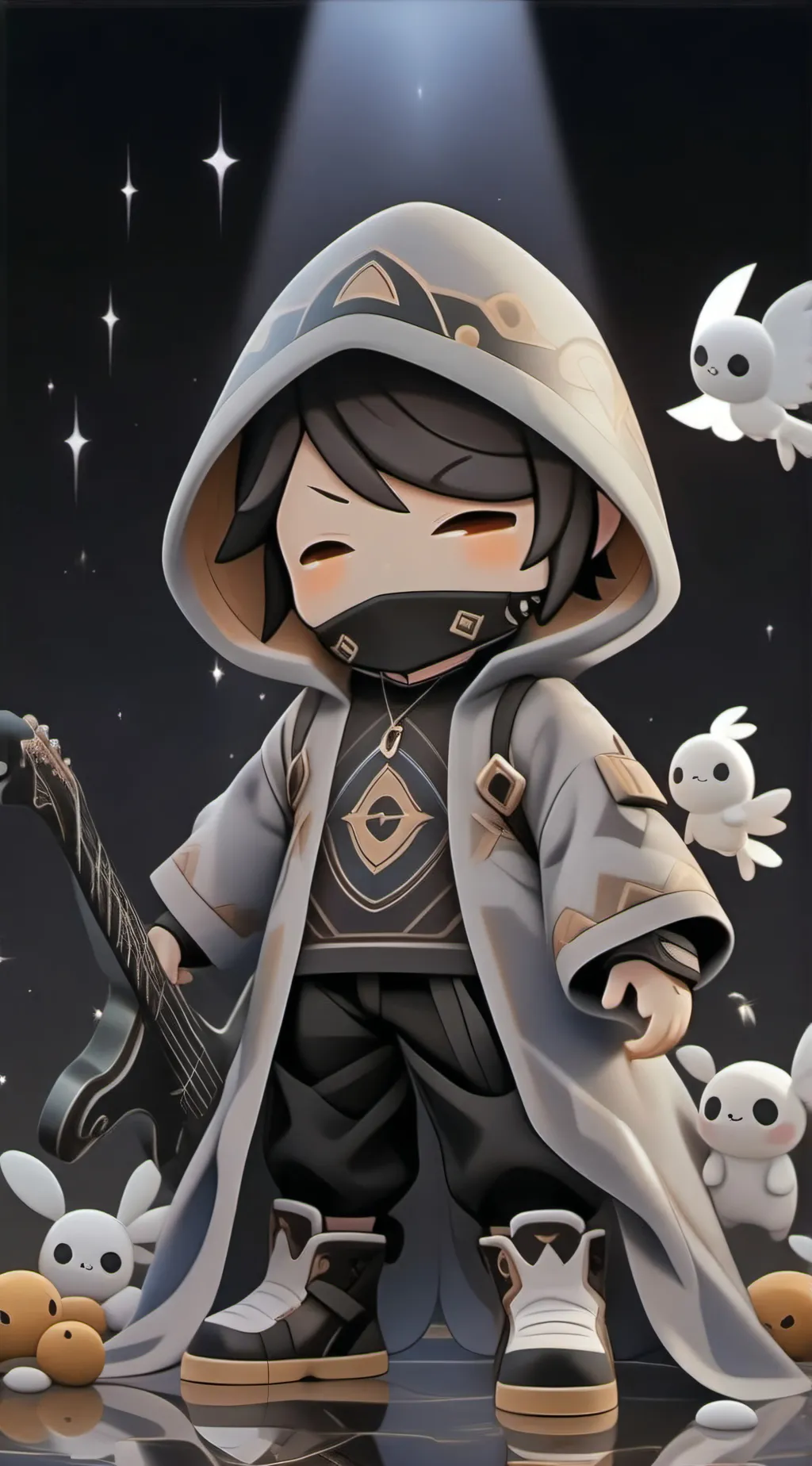 ai character: foto de perfil  background