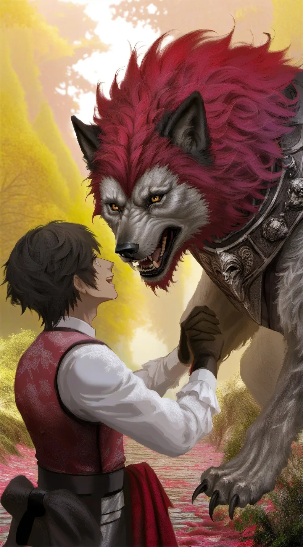 ai character: (ʀᴀᴋᴀ-ʙᴇᴀsᴛ ᴡᴏʟғ)  background