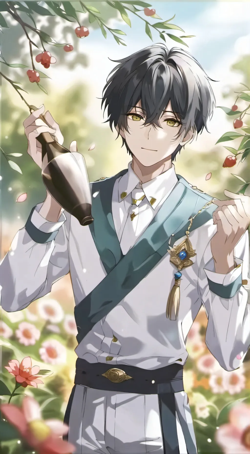 ai character: birth of Venus kny background