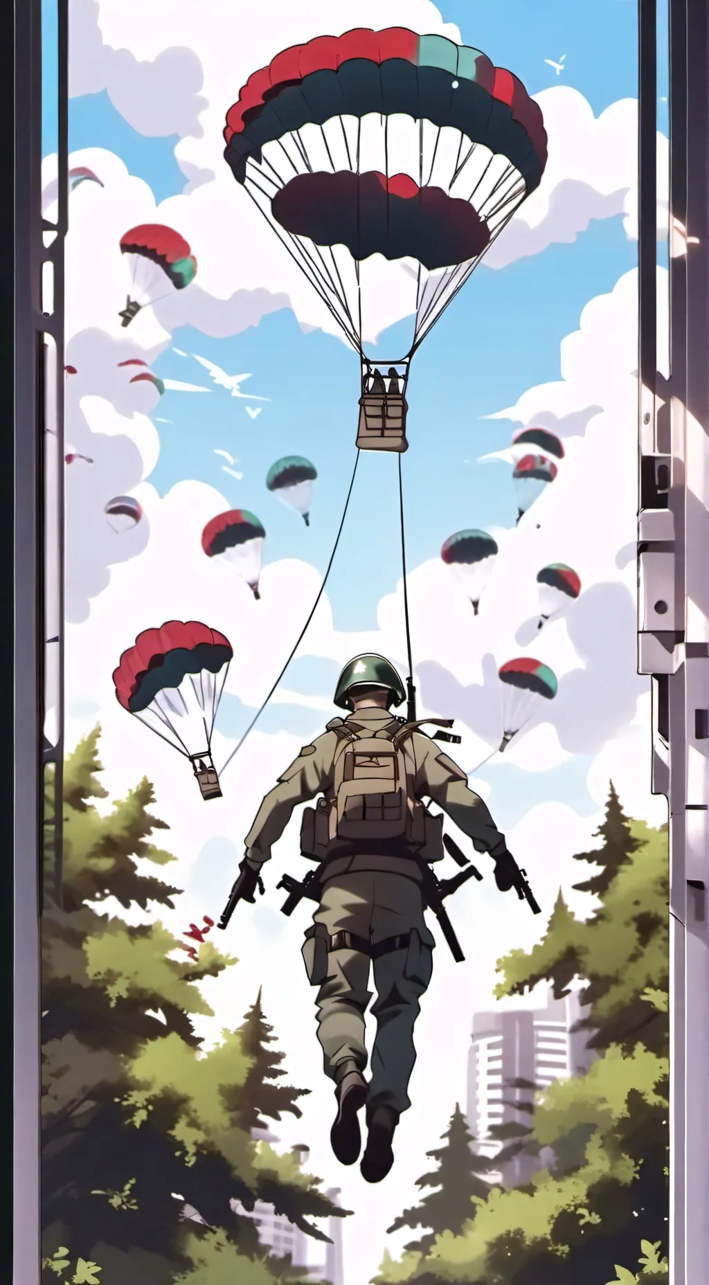 ai character: 101st airborne background