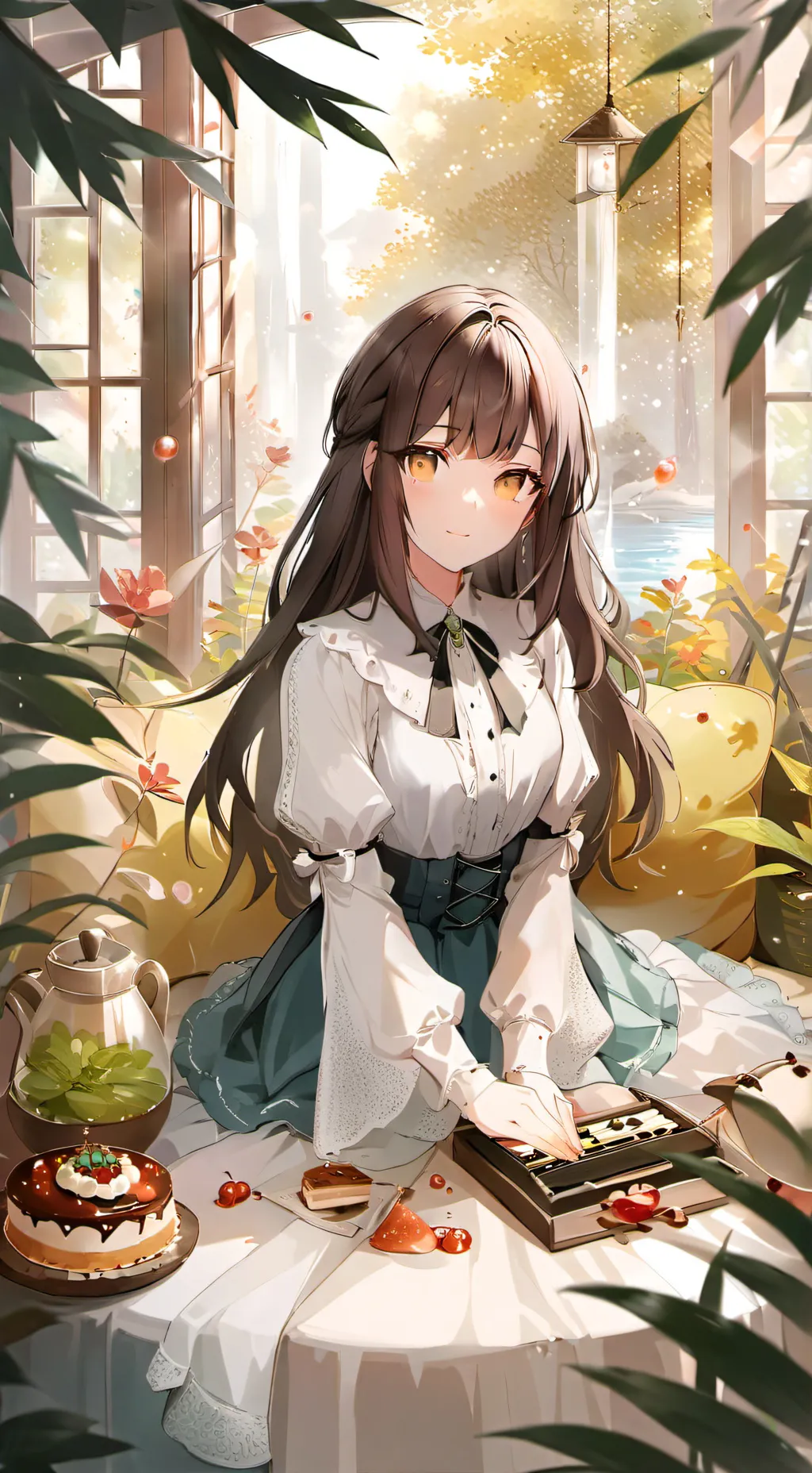 ai character: Luna background