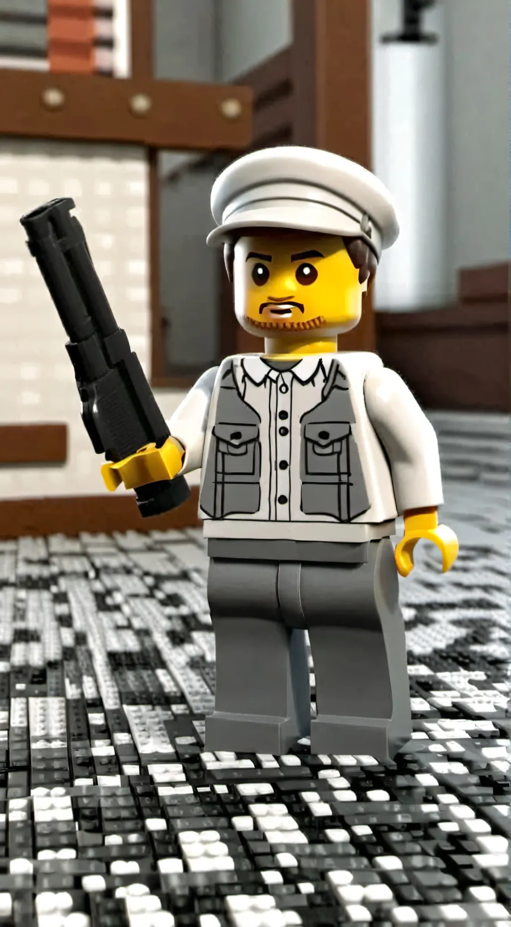 ai character: legos background