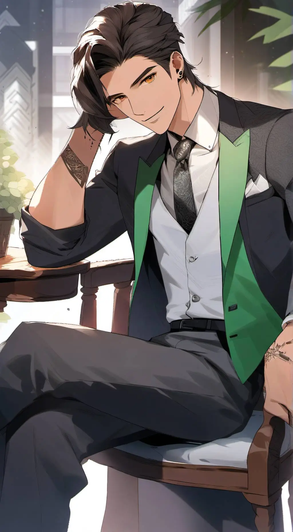 ai character: Eyder🤍 background