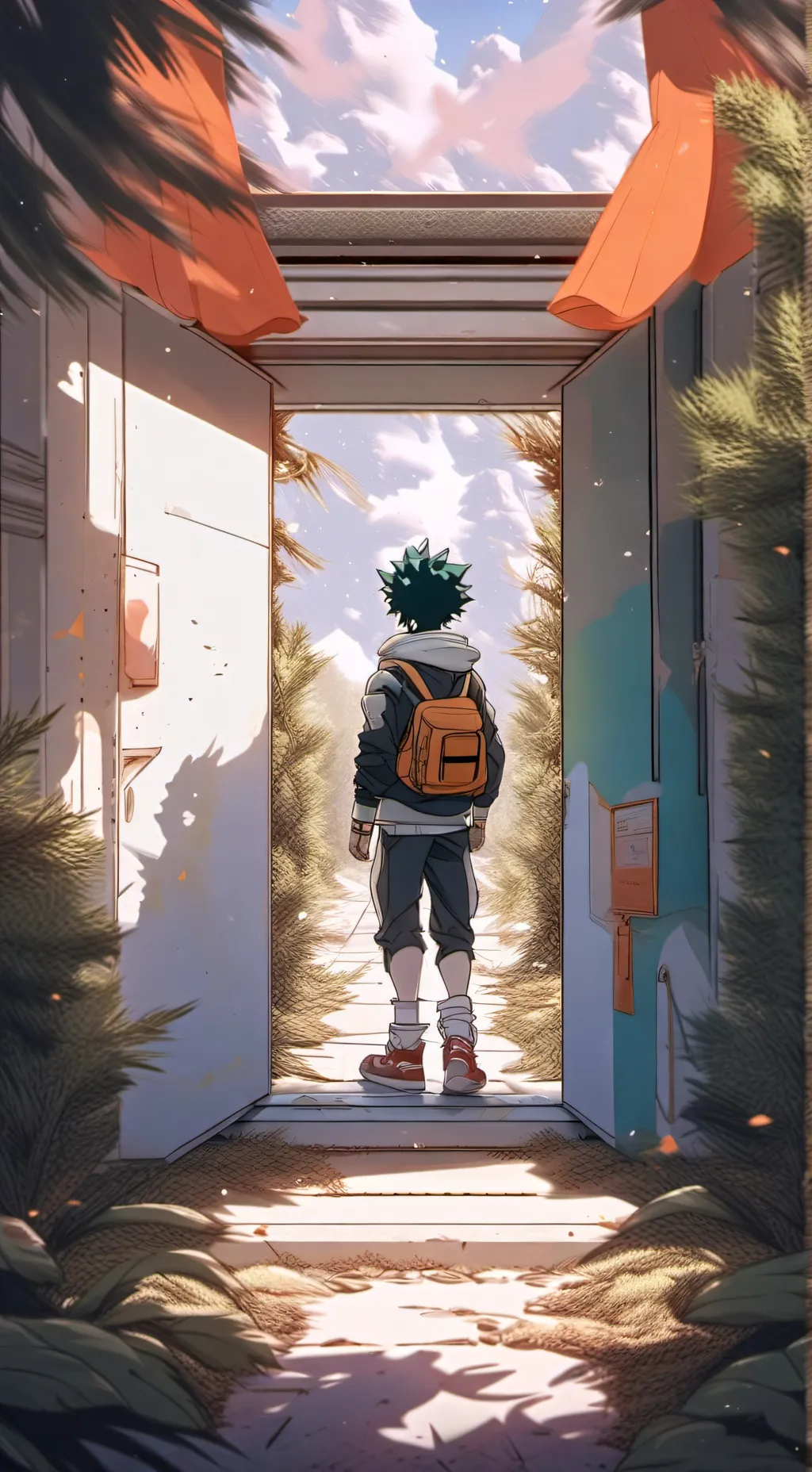 ai character: MHA PORTAL background