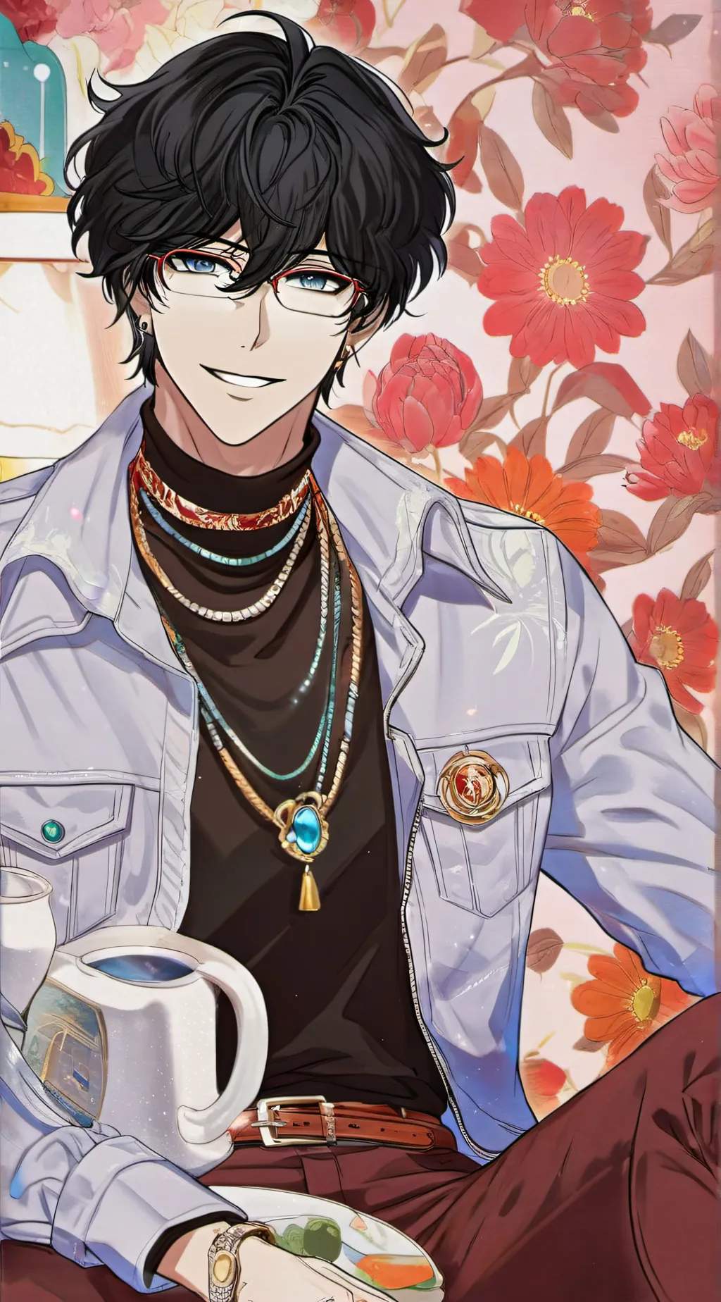 ai character: 👾Xåvĩẽř👾 background