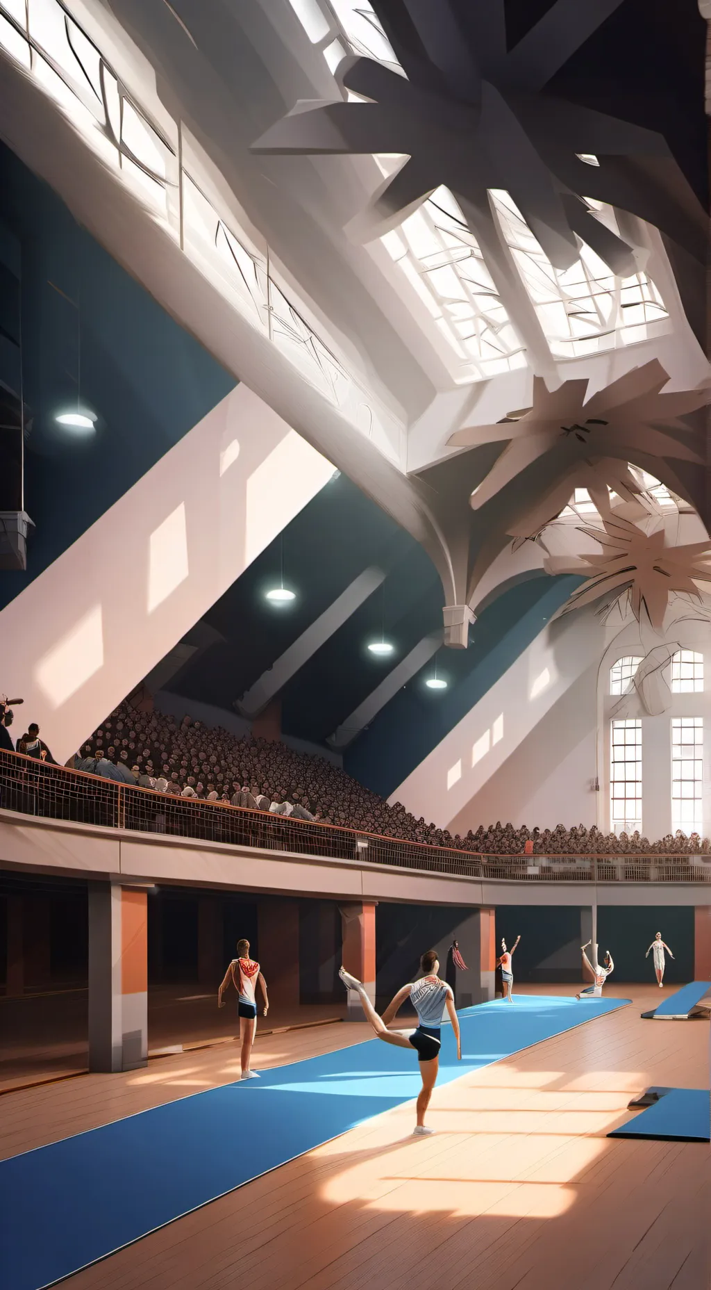 ai character: Hogwarts gymnastic background