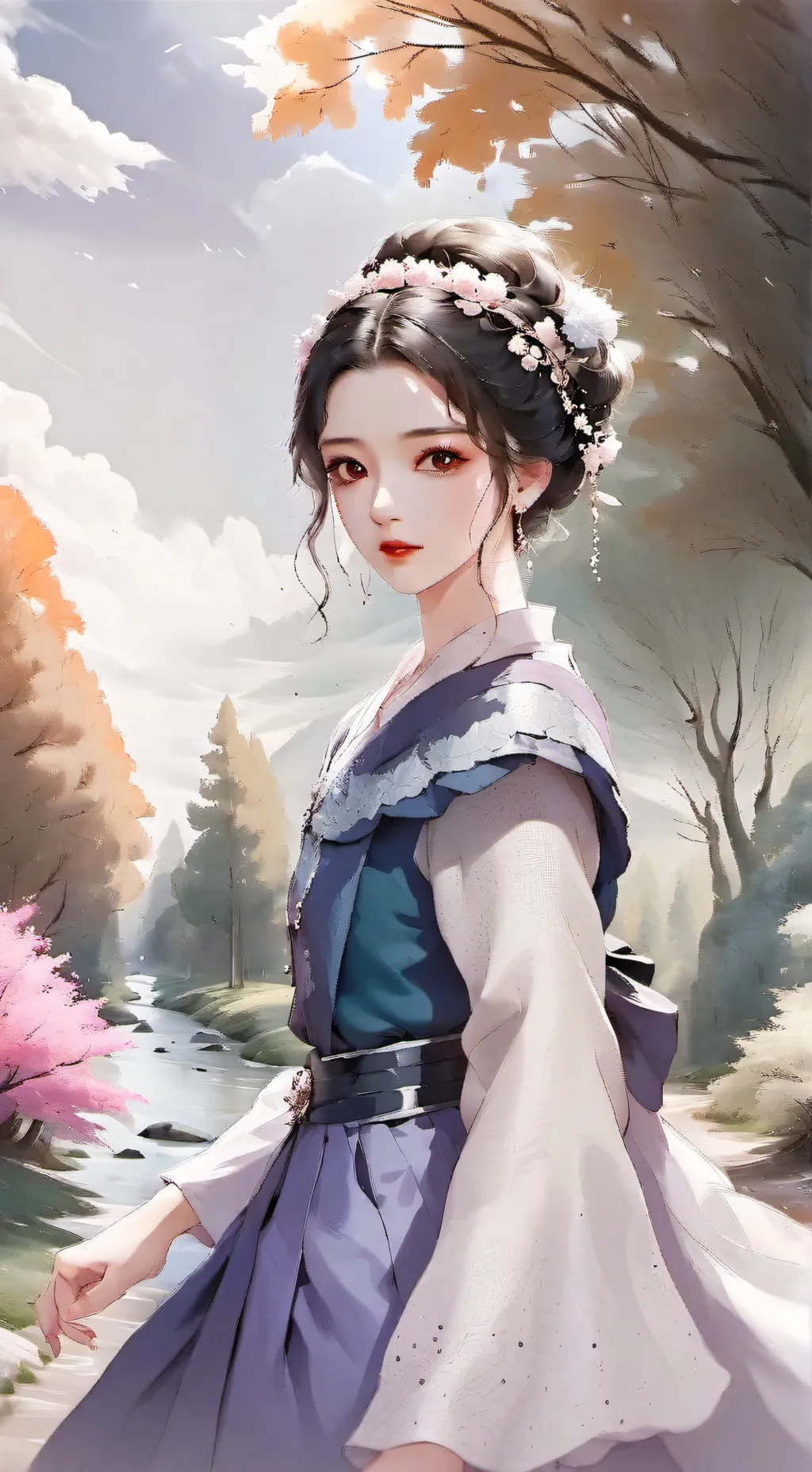 ai character: Sakura background