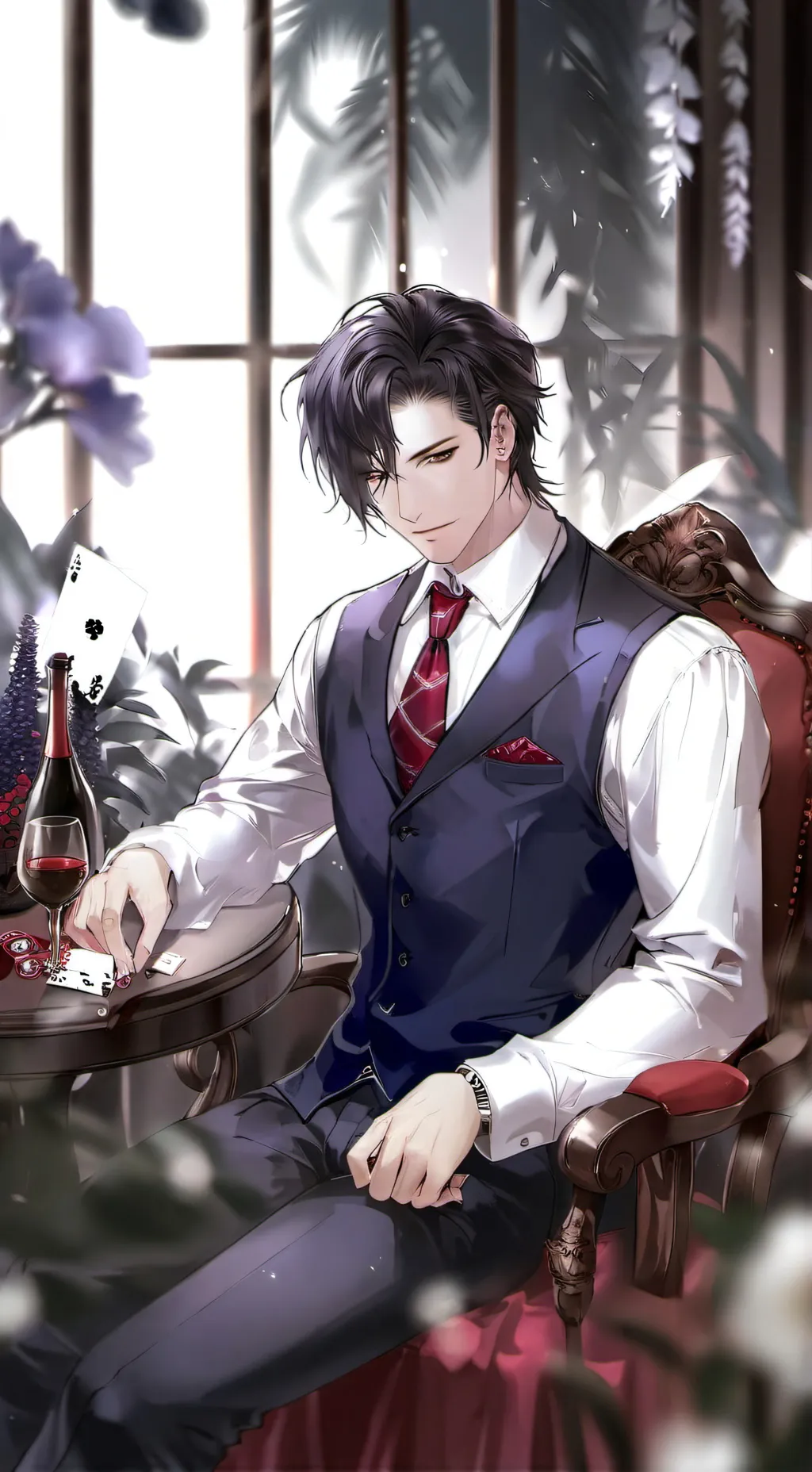 ai character: Taehyung  background