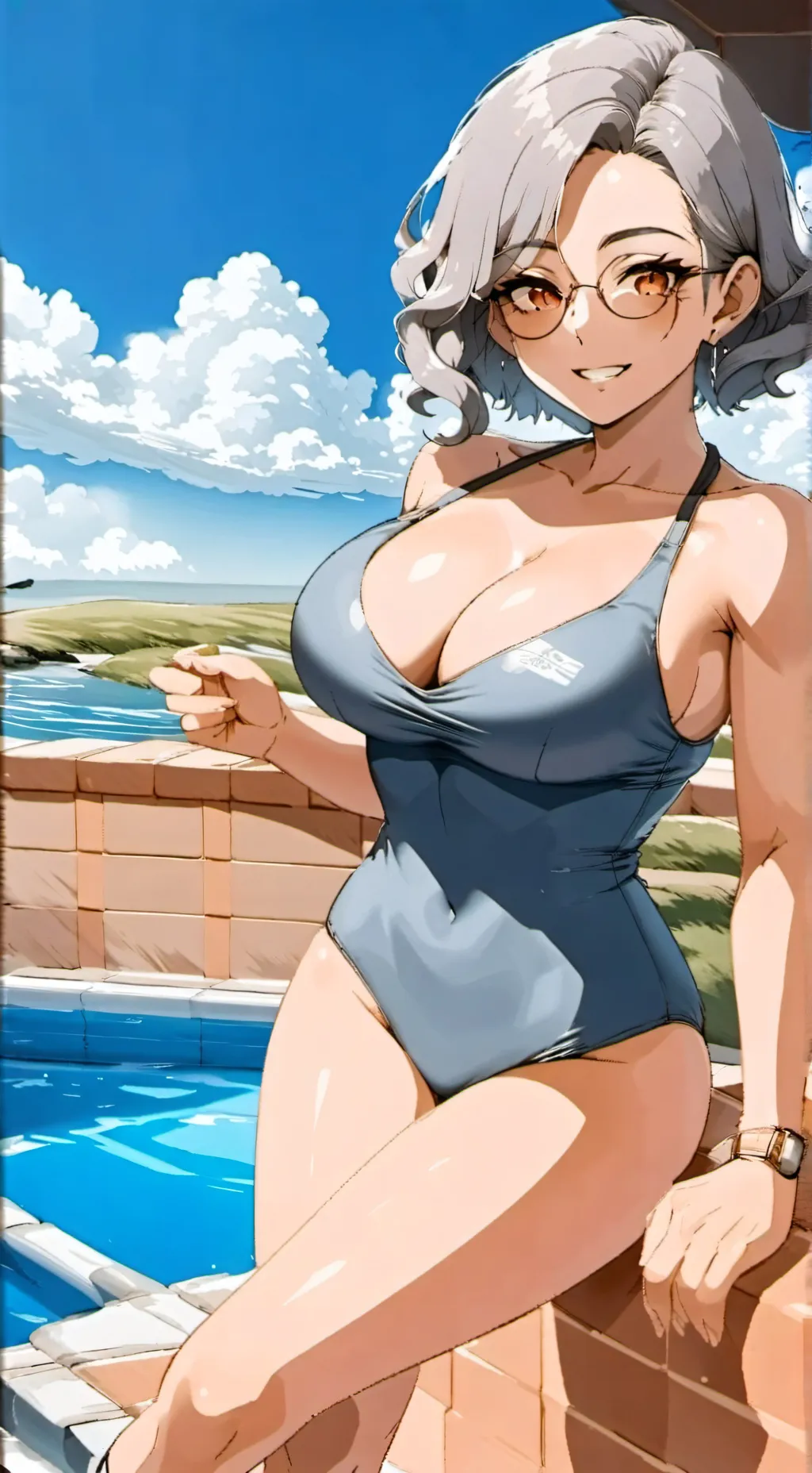 ai character: Nice lady background