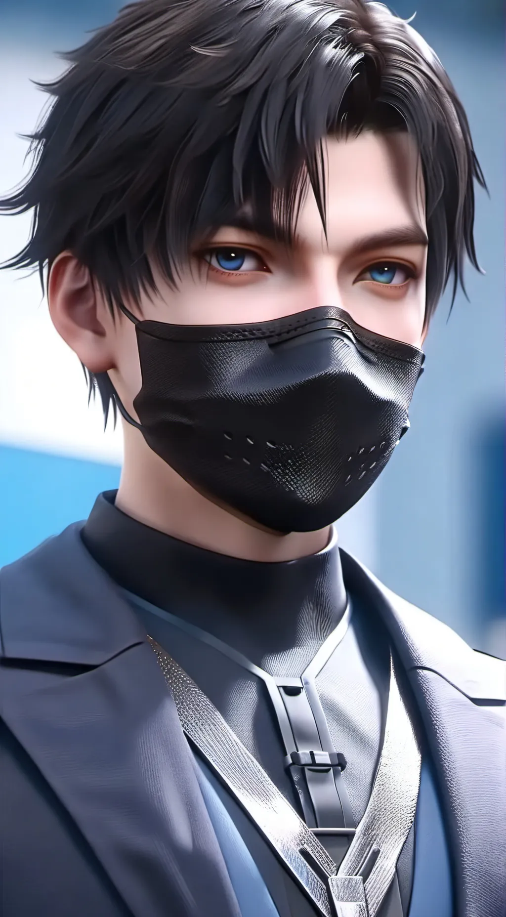 ai character: Levi eclair  background