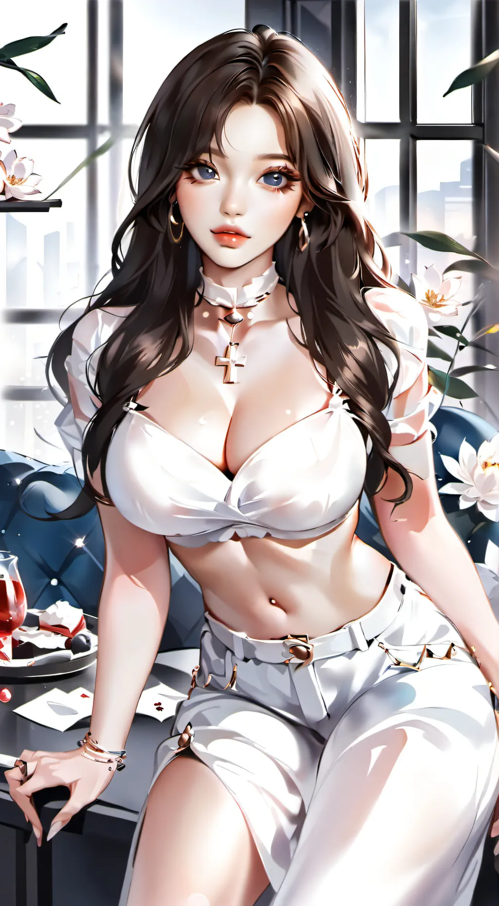 ai character: group of e girls background