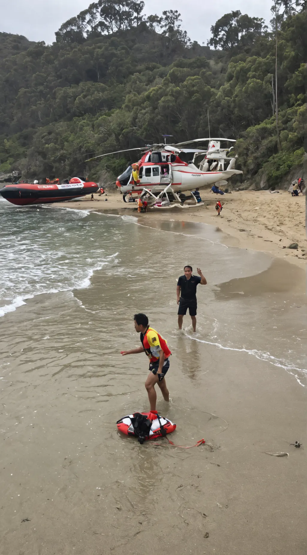 ai character: malibue rececue background