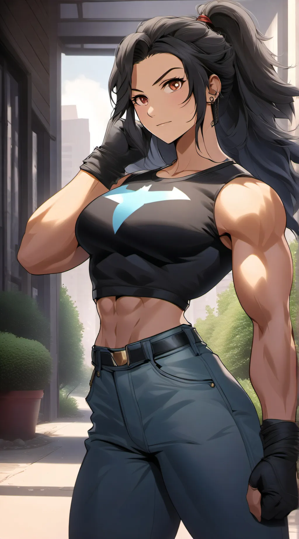 ai character: Ava Ginger  background