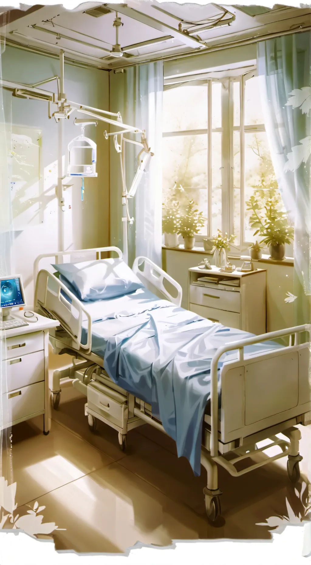 ai character: Hospital  background