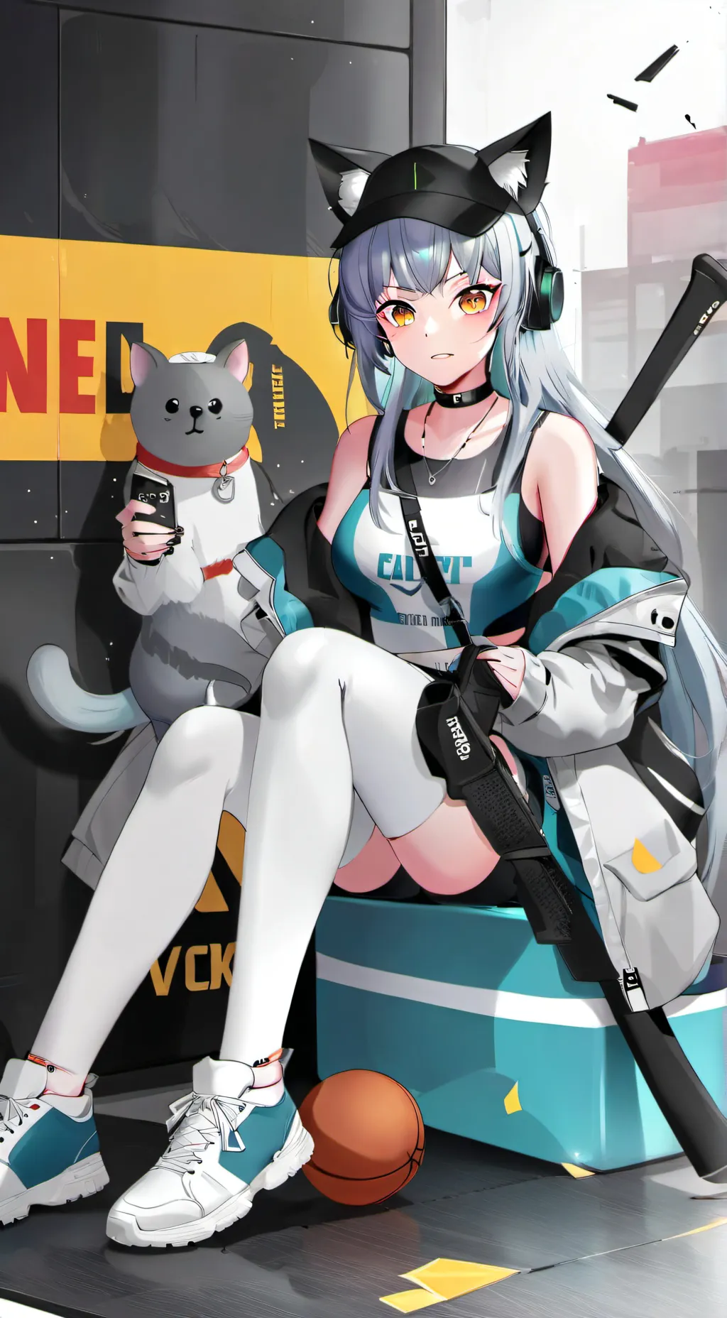 ai character: Privaty Mitchell  background