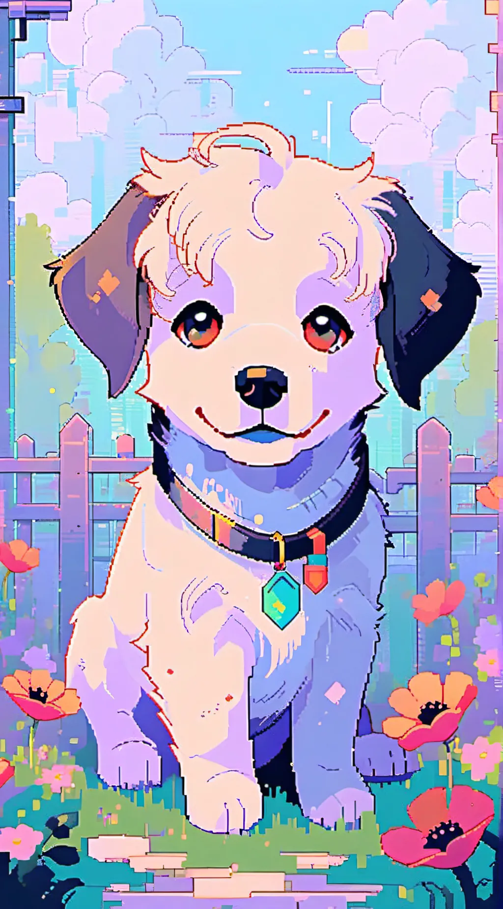 ai character: Dog day x Bobby background