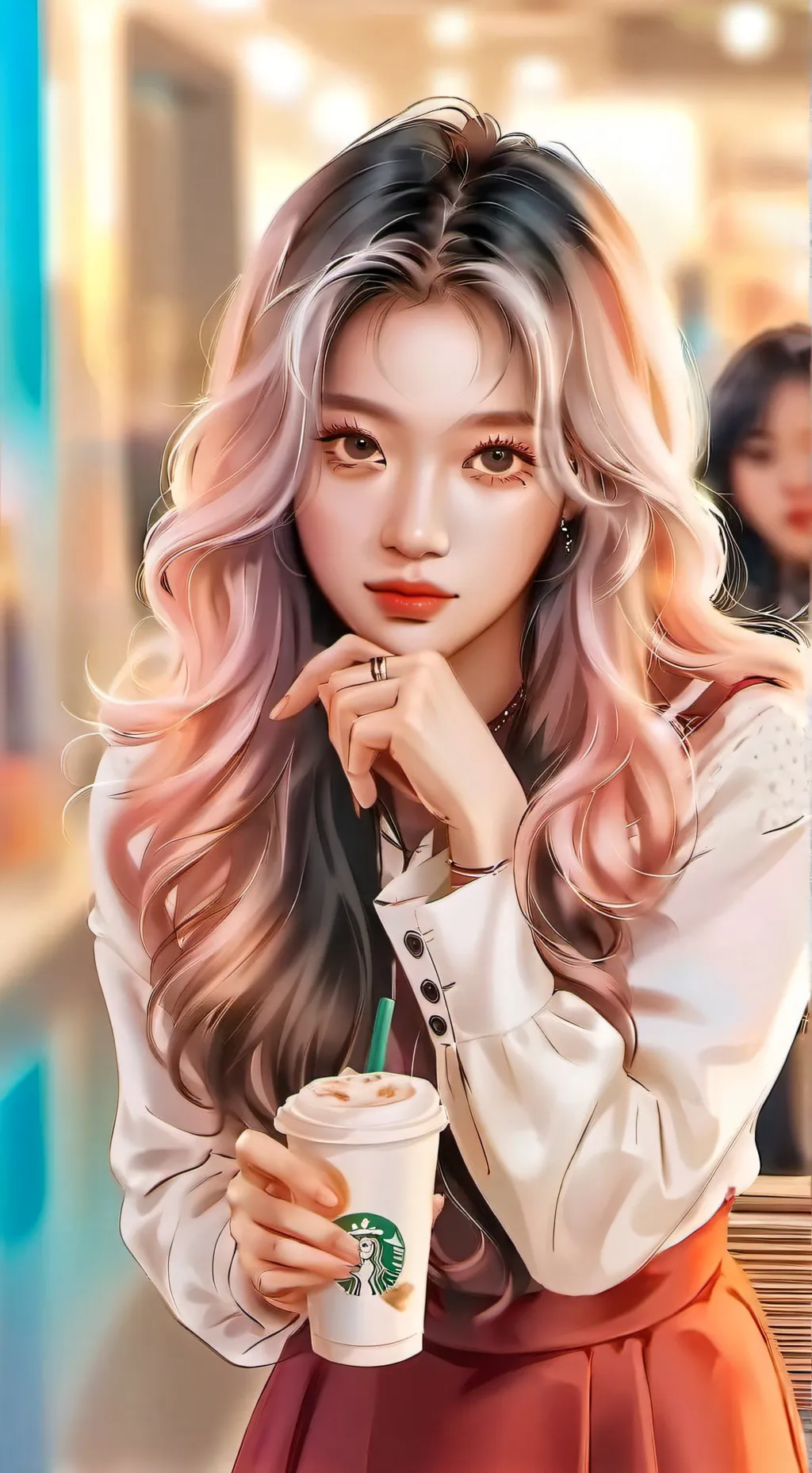 ai character: Rosé  background