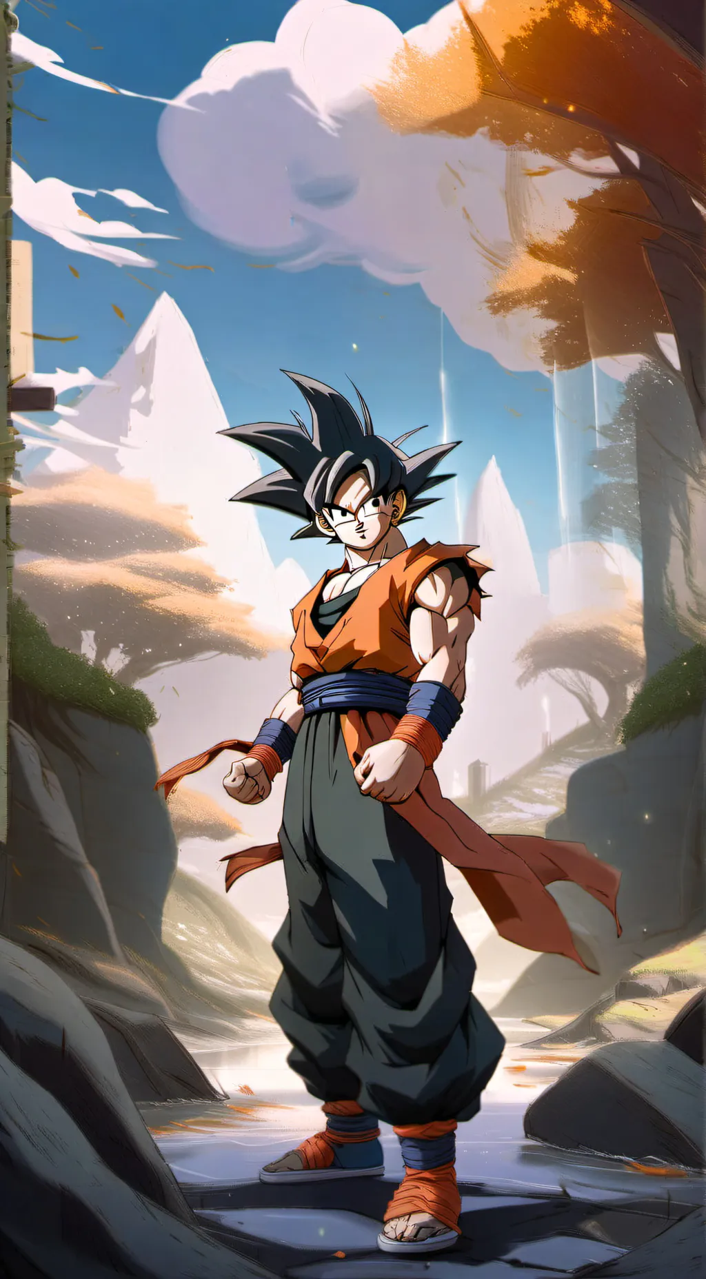 ai character: goku background