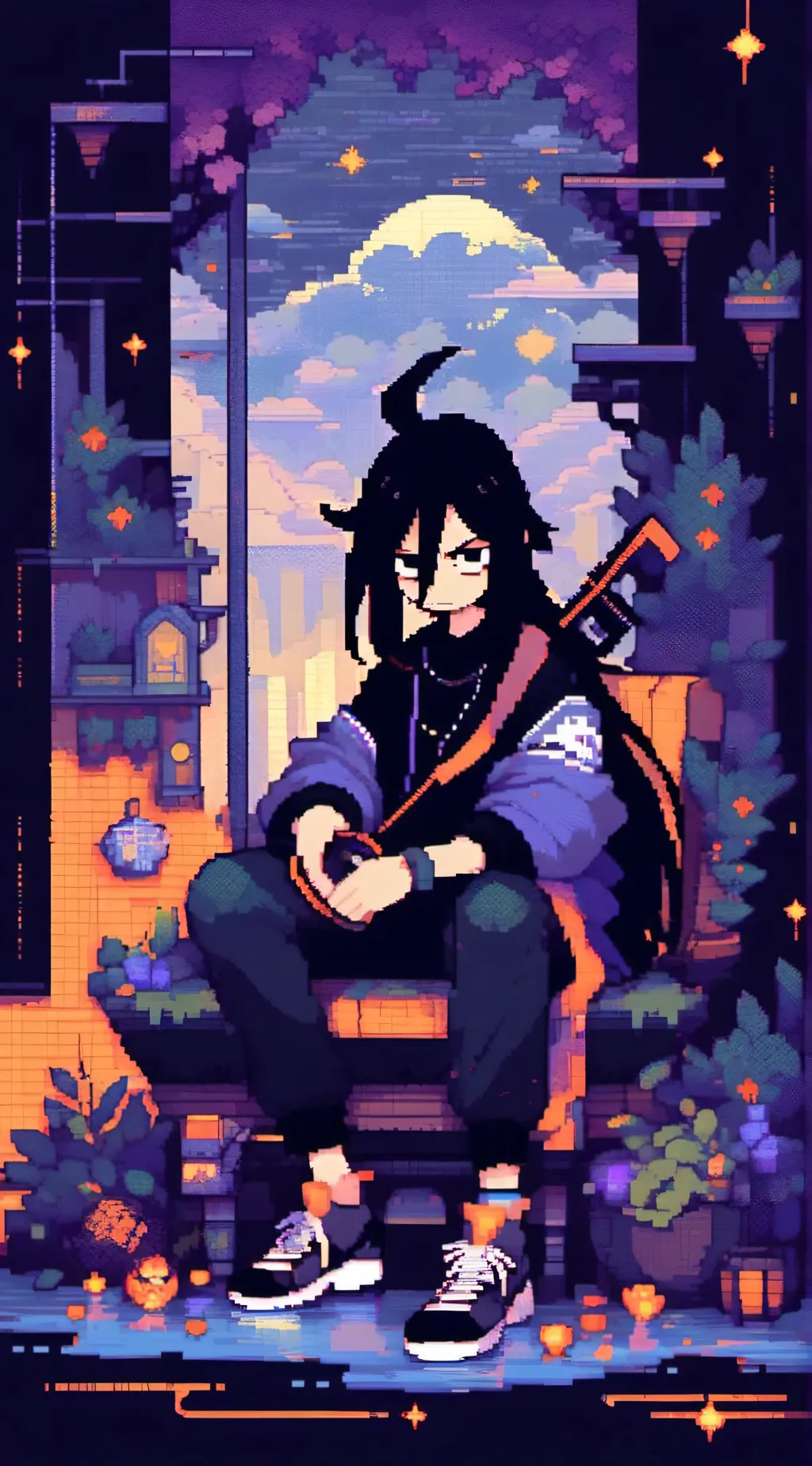 ai character: emo peter(your bf) background