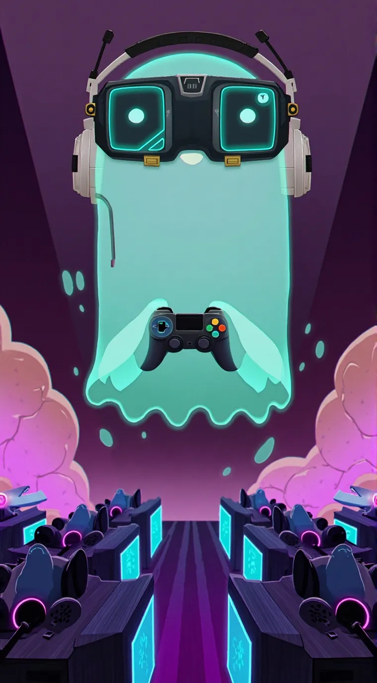 ai character: Green background